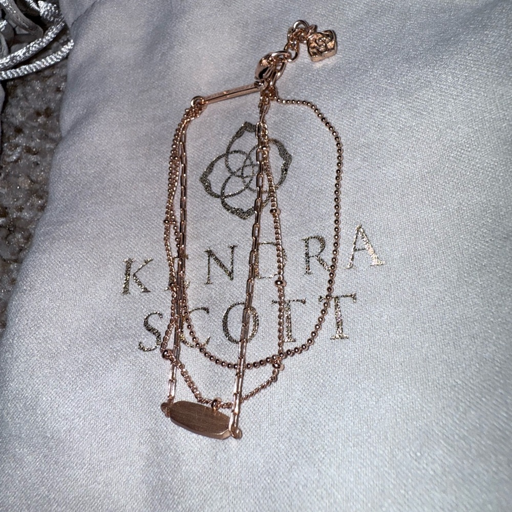 Kendra Scott Rose Gold Fern Bracelet